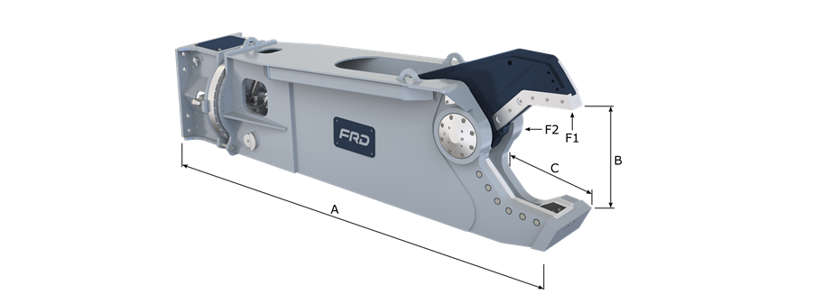 Ножницы для лома FRD VR промышленные, для переработки стальных отходов